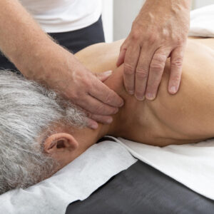 Kvinde får massage